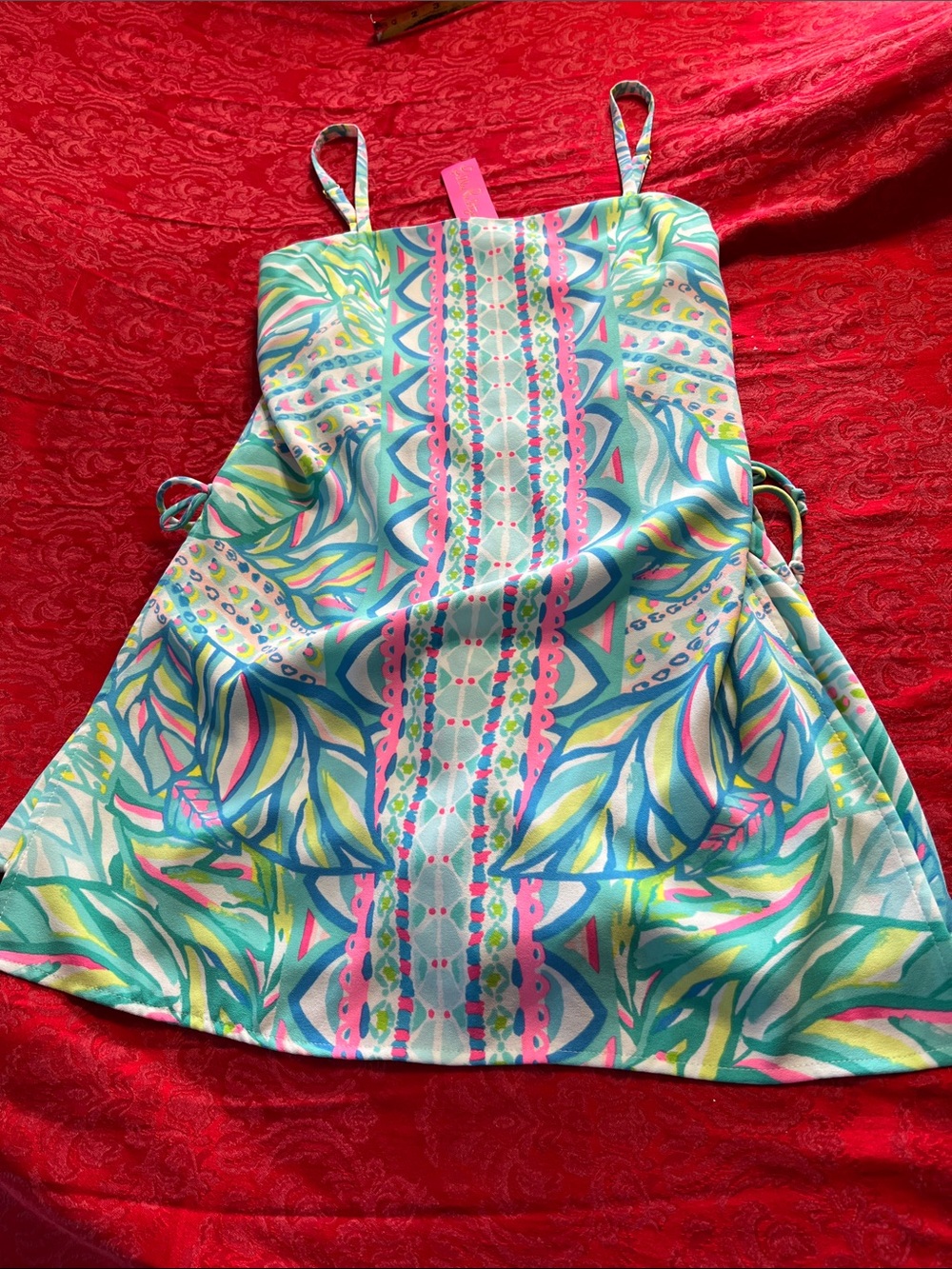 Lilly Pulitzer Neme Size 10 NWT Tropical Print Dress Style Romper Resort Wear